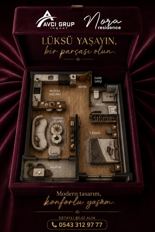 Nora Residence | Keçiören'de Modern ve Lüks Yaşam | Avcı Grup İnşaat